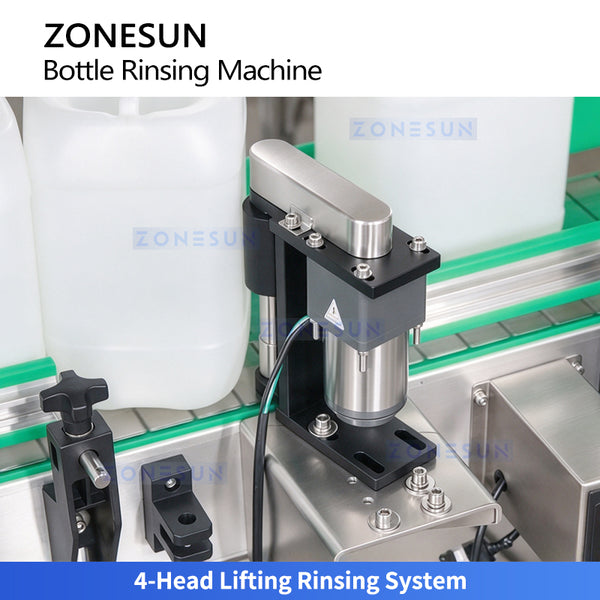 ZONESUN ZS-WB4 High-Speed Automatic Jerry Can Bottle Rinsing Equipment