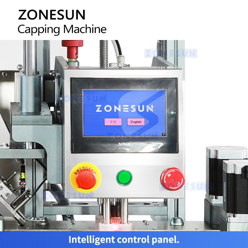 ZONESUN ZS-XG05 Servo Spindle Capping Machine for Twist-Off Jar Caps