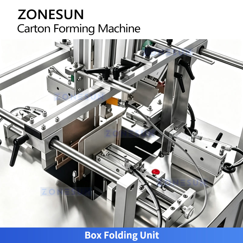 ZONESUN ZS-SEFM01 Semi-Automatic Paperboard Carton Forming Machine for Cosmetic Boxes
