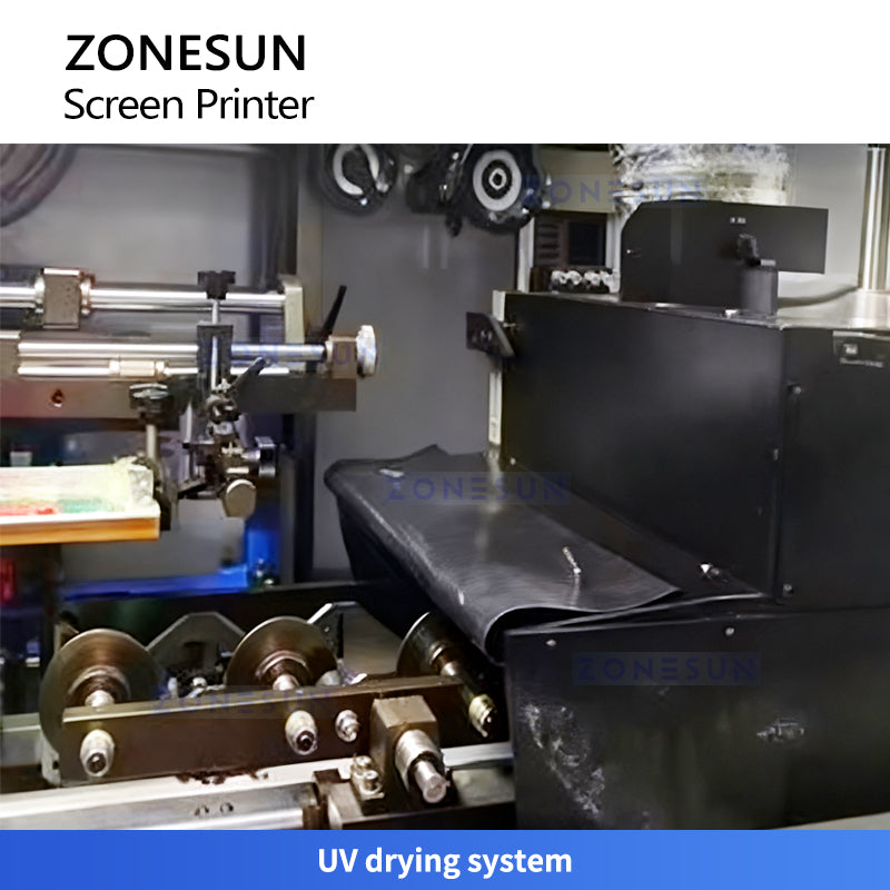 ZONESUN ZS-SWP2 Automatic Screen Printing Machine for Round and Oval Bottles