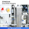 ZONESUN ZS-FAL180V10 Servo Piston Syrup Filling Production Line with Bottle Rinsing and Dual Capping Integration System