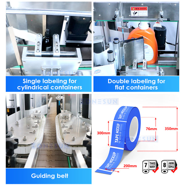 ZONESUN ZS-FAL180Z7 Automatic Liquid Filling Capping Labeling Wrapping Shrinking Production Line