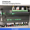 ZONESUN ZS-CWM2 Automatic Chocolate Folding and Wrapping Machine for Chocolate Bars Cookies and Confectionery Packaging