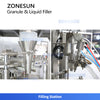 Liquid and solid mixer filler