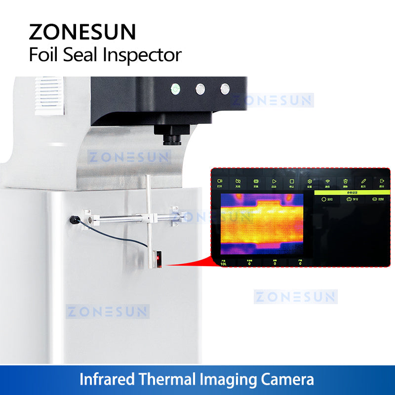 ZONESUN ZS-MD50 Automatic Foil Seal Thermal Imaging Inspection Machine