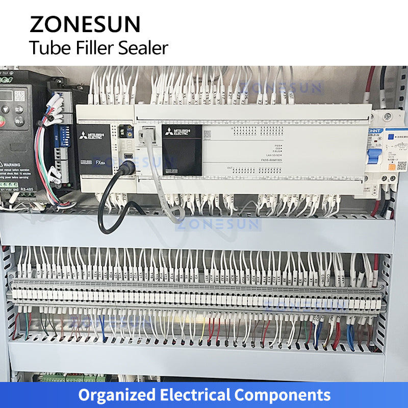 ZONESUN ZS-FS009D Automatic Soft Tube Filling and Sealing Machine for A+B Creams Toothpaste Cosmetic