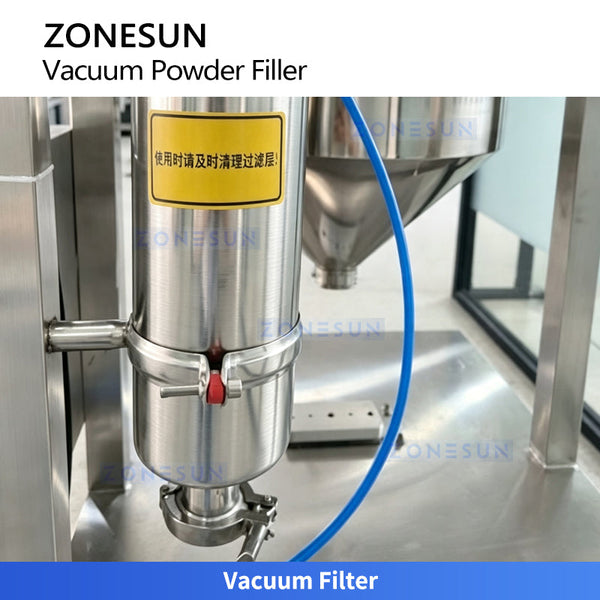 ZONESUN ZS-FM30L Vacuum Powder Filling Machine for Ultra-Fine and Dusty Powders
