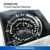 ZONESUN ZS-XG21U Automatic Bar Top T-Corking Machine for Spirits Bottling Lines with Vibratory Feeder