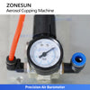 ZONESUN ZS-BG25Q Semi Automatic Pneumatic Aerosol Can De-Capping Machine