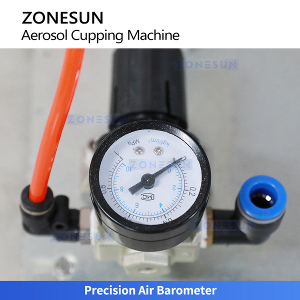 ZONESUN ZS-BG25Q Semi Automatic Pneumatic Aerosol Can De-Capping Machine
