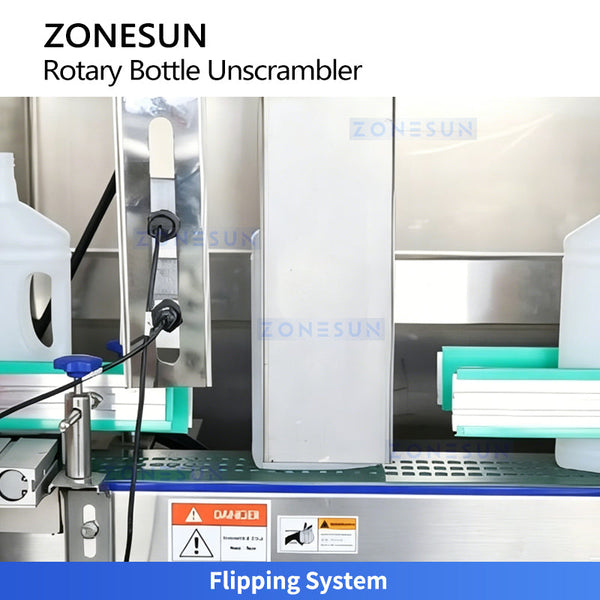 ZONESUN ZS-ULP18 Automatic Rotary Bottle Unscrambler for Plastic Bottles