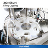 ZONESUN ZS-AFC37 Rotary Vial Filling & Capping Machine for Cosmetics & Chemicals