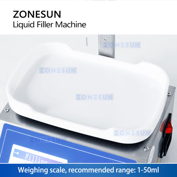 ZONESUN ZS-M90 Semi Automatic Liquid Weighing Peristaltic Filling Machine
