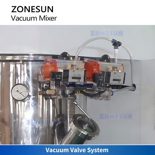 Vacuum mixing machine