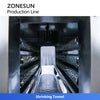  ZONESUN ZS-FAL180G2 Automatic Production Line structure shrinking tunnel