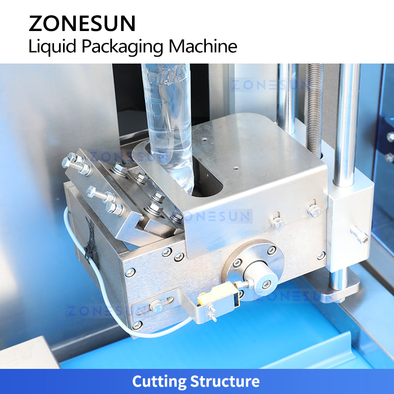 ZONESUN ZS-FS220UB Automatic Liquid Sachet Packaging Machine with Servo Gear Pump & Side Sealing for Shampoo, Sauce & Juice