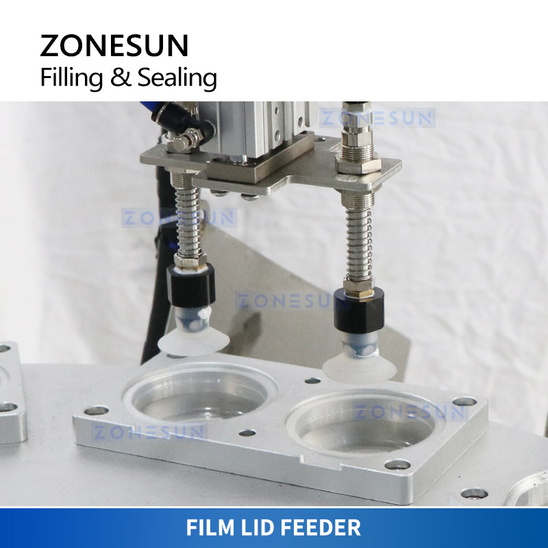 ZONESUN ZS-AFS02 Plastic Cup Piston Pump Liquid Filling Sealing Machine