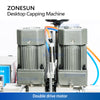 ZONESUN ZS-XG6100 Tabletop Four-Wheel Spindle Capping Machine for 20–50mm Caps