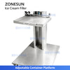 ZONESUN ZS-ICF01 Semi-Automatic Dual-Color Ice Cream Cup Filling Machine