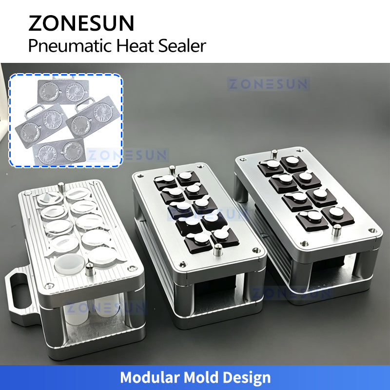 ZONESUN ZS-FK360 Semi-Automatic Heat Sealing Machine for Cups Trays Tubes and Containers