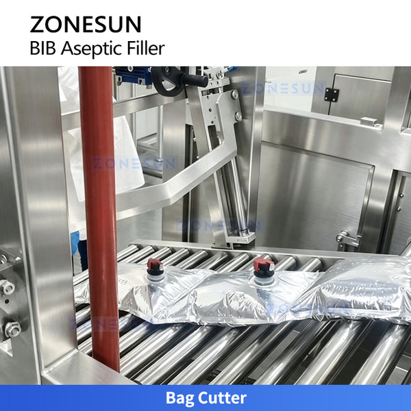 ZONESUN ZS-BIB210 Automatic Aseptic Bag-in-Box Filling Machine for Juice Dairy Sauce and Liquid Food Products 2-25L BIB Bags
