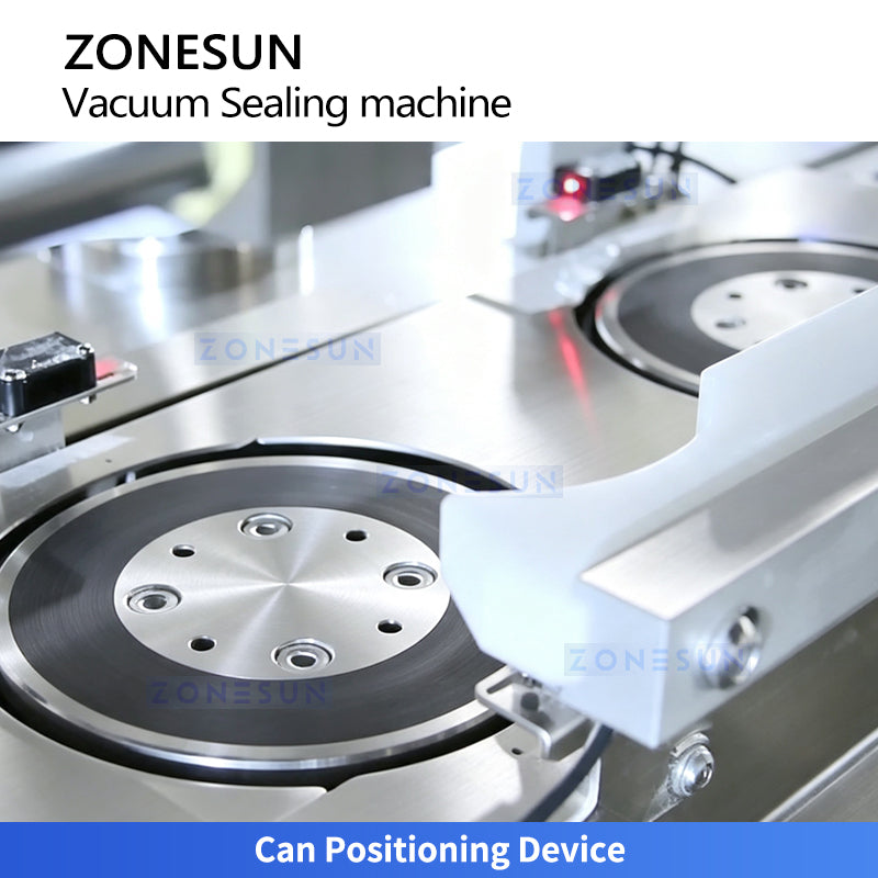 ZONESUN ZS-AFK120 Automatic Double-Head Vacuum Can Seamer with Lid Feeding System