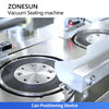 ZONESUN ZS-AFK120 Automatic Double-Head Vacuum Can Seamer with Lid Feeding System