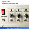 ZONESUN ZS-AGD6 Automatic 360° Rotary Glue Dispensing Machine for Round Products