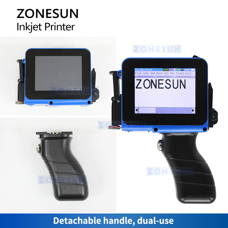 ZONESUN ZS-DC1S Portable Inkjet Printer for Batch Coding & Barcode Labeling