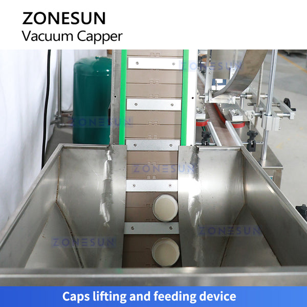 ZONESUN ZS-XGVS1 Automatic Vacuum Chuck Capper for Twist-Off Jar Lids