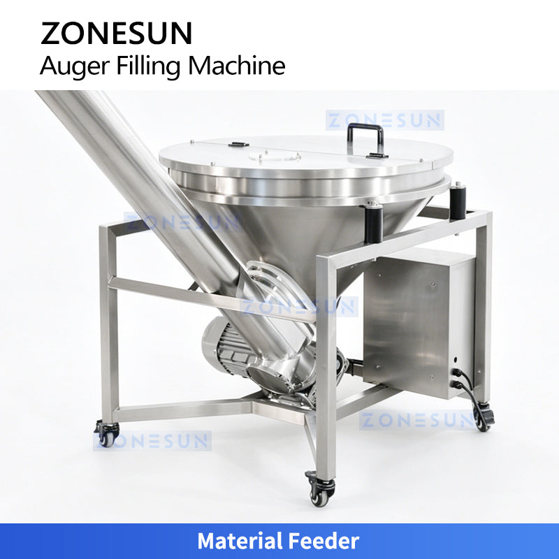 ZONESUN ZS-FM5D Automatic Double Head Auger Powder Filling Machine with Screw Feeder