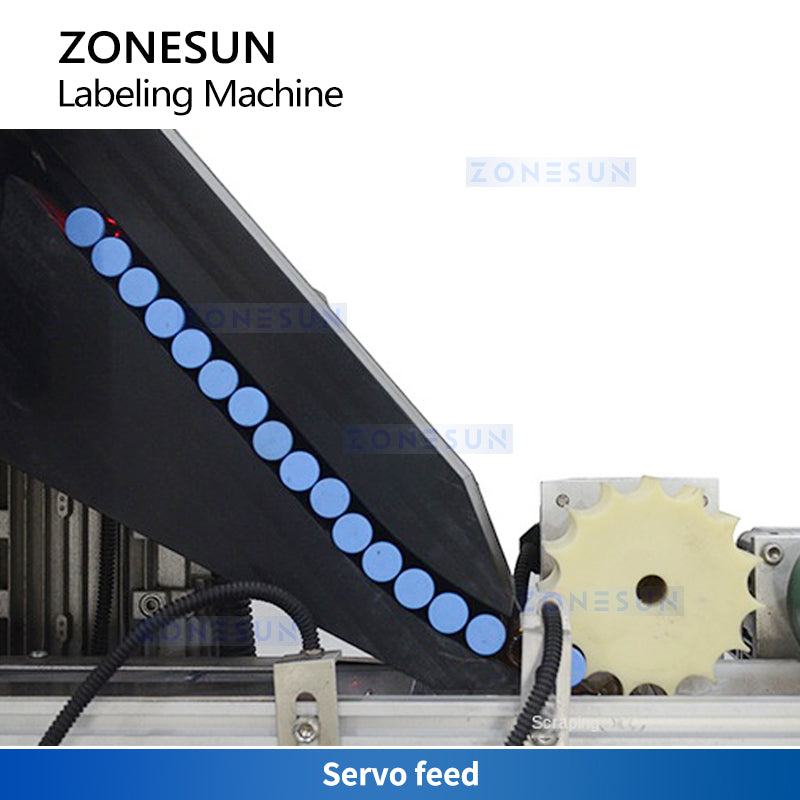 ZONESUN ZS-TBRH100 Horizontal Tube Labeling Machine for Vials & Cosmetic Bottles