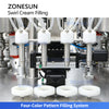 ZONESUN ZS-RSV4L Semi-Automatic Multi-color Swirl Cream Filling Machine