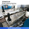 ZONESUN ZS-TB300L Automatic Double Side Labeling Machine Round Square Flat Bottle Labeler