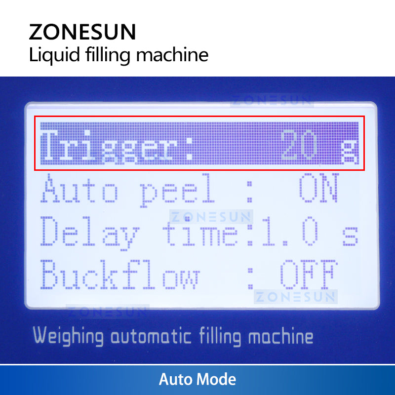 ZONESUN ZS-M100 Semi-Automatic Liquid Filling Weighing Machine