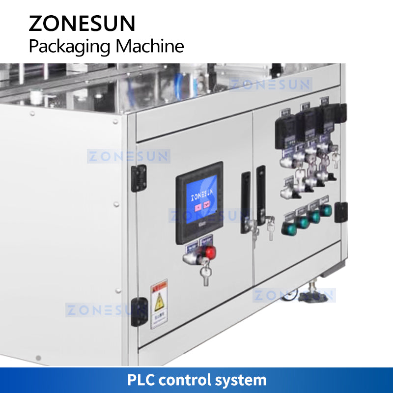 ZONESUN ZS-GTC1000 Semi Automatic Gable Top Carton Liquid Paste Filling Sealing Machine