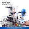 ZONESUN ZS-TB101 Slideway Single/Double Side Round Bottle Labeling Machine with Unloading Slide
