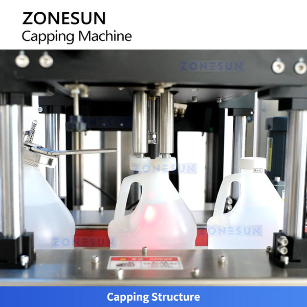 ZONESUN ZS-XG441RSL Servo Automatic Capping Machine for Bottles with Elevator