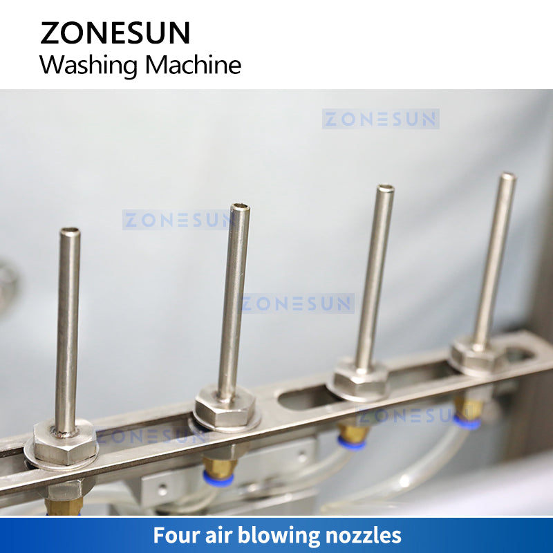 ZONESUN ZS-WB04 4-Head Airjet Bottle Cleaner for Breweries & Beverage Production