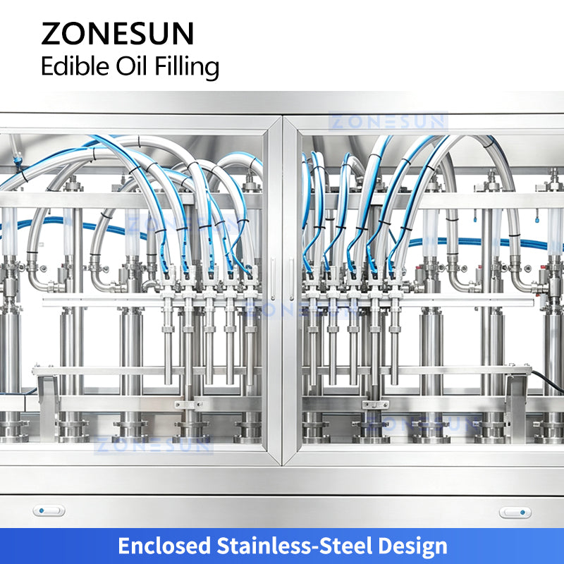 ZONESUN ZS-EVF01 Automatic Muti-head Edible Oil Piston Filling Machine