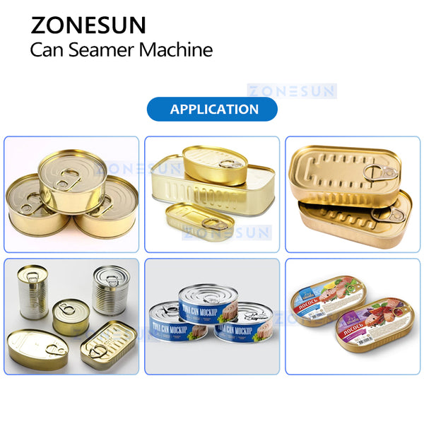 ZONESUN ZS-AFK350 Automatic Square Oval & Round Metal Can Seaming Machine