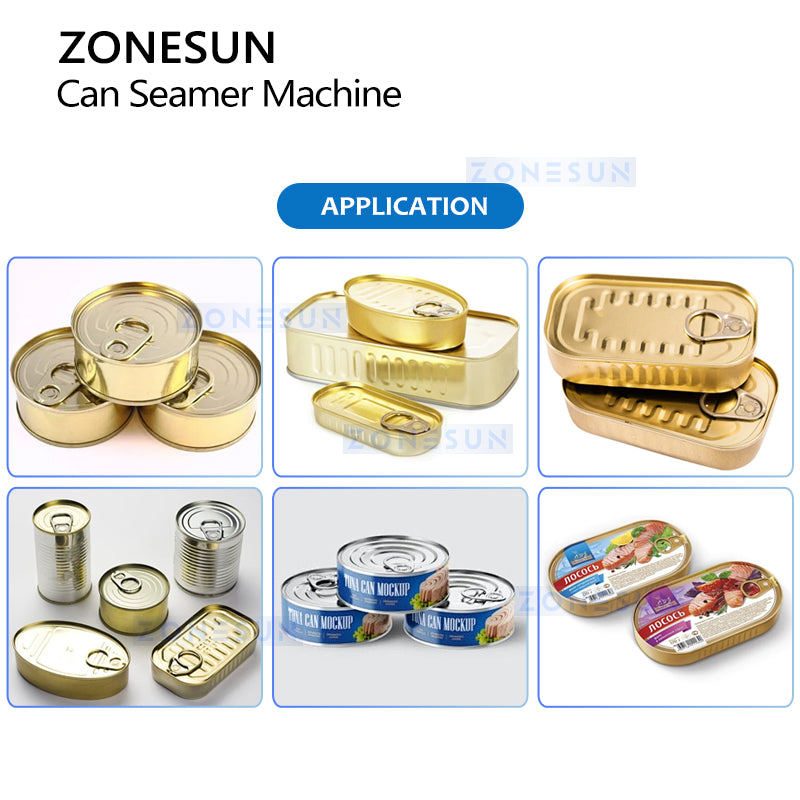ZONESUN ZS-AFK350 Automatic Square Oval & Round Metal Can Seaming Machine