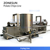 ZONESUN ZS-PCL1 Automatic Potato Chips Production Line Snack Food Processing Equipment