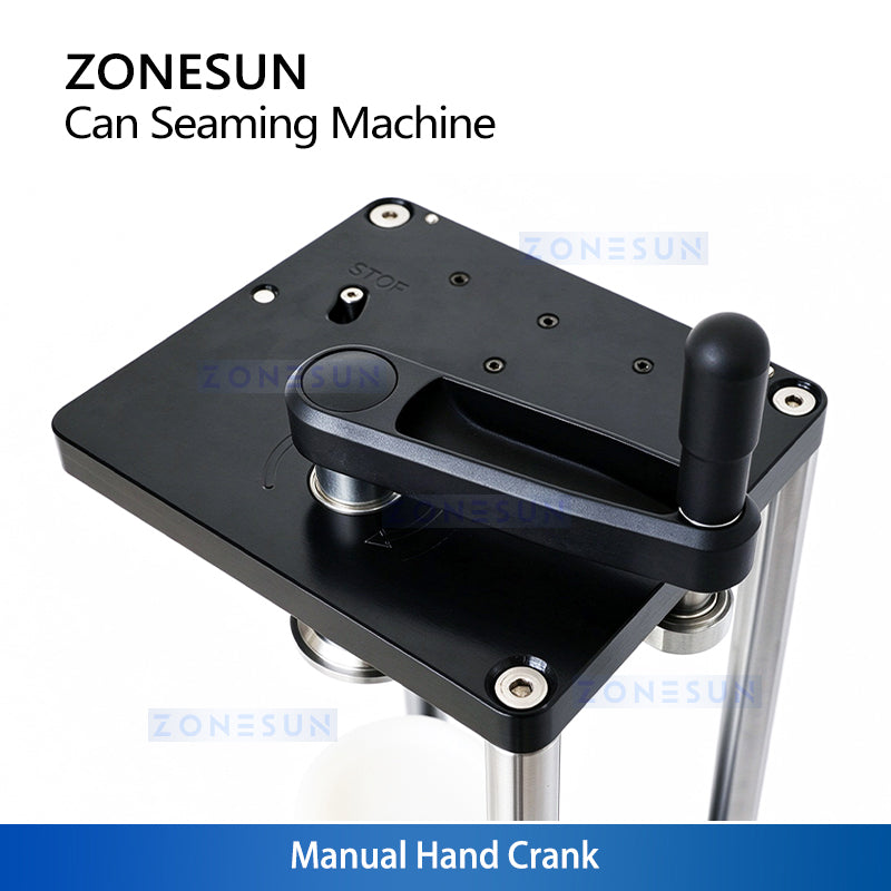 ZONESUN ZS-FJG100 Manual Can Seamer for PET & Aluminum Cans in Small-Batch Production