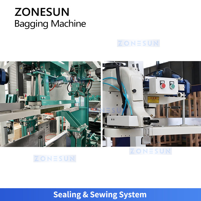 ZONESUN Z5-AG300 Automatic Bagging & Weighing Machine for Grain Rice Corn Fertilizer Feed Plastic Granules and Powder Materials
