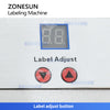 ZONESUN ZS-LT50 Semi-Auto Round Bottle Labeling Machine ±0.5mm Accuracy