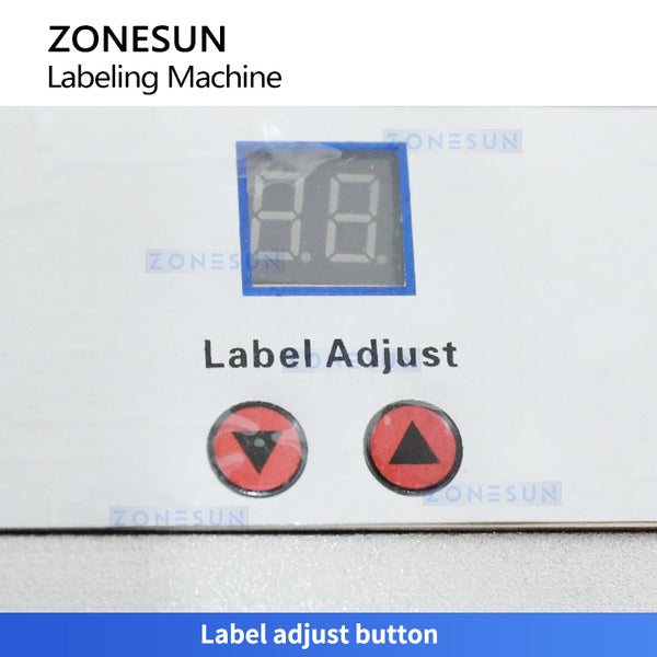 ZONESUN ZS-LT50 Semi-Auto Round Bottle Labeling Machine ±0.5mm Accuracy