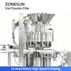 ZONESUN ZS-FAL12YF High Speed Automatic Vial Powder Filling and Crimp Capping Machine for Pharmaceutical Food and Chemical Powder Packaging