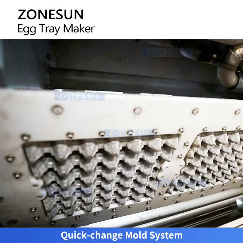ZONESUN ZS-PT1000 Automatic Rotary Pulp Molding Machine for Egg Trays Fruit Trays and Biodegradable Paper Packaging