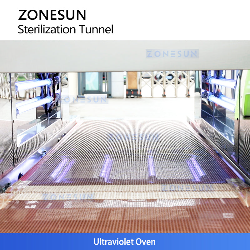 ZONESUN ZS-UVS2 Industrial UV Sterilization Tunnel for Packaging Products